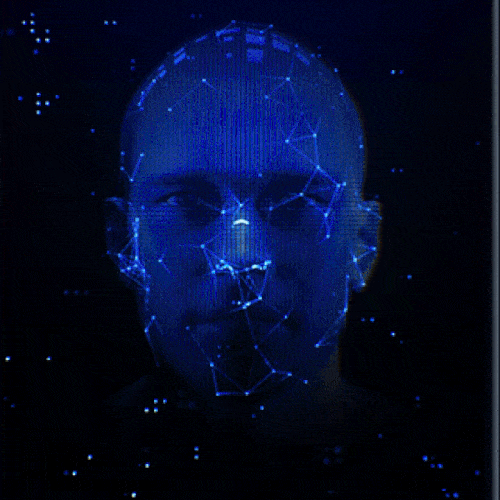 Rostro de IA animado